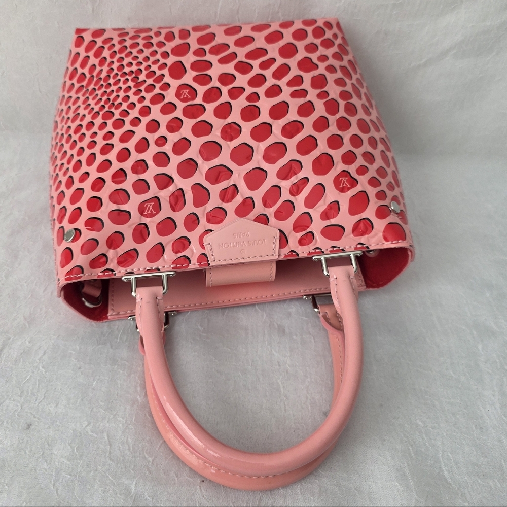 Louis Vuitton Pink and Red Patent Leather Satchel - Picture 7 of 11
